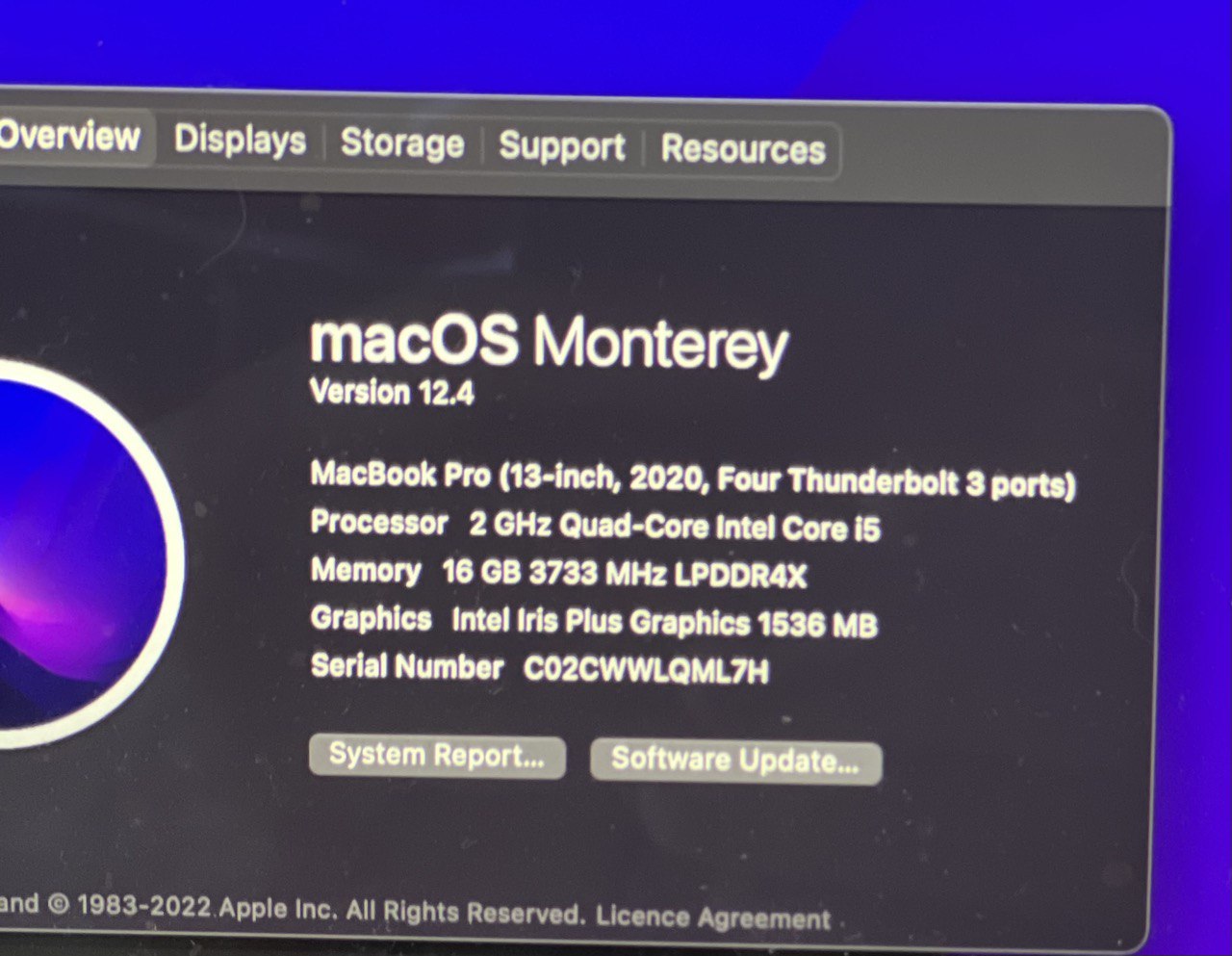 MacBook Pro 13″ | 2020 | Intel Core i5 Ricondizionato (Refurbished)