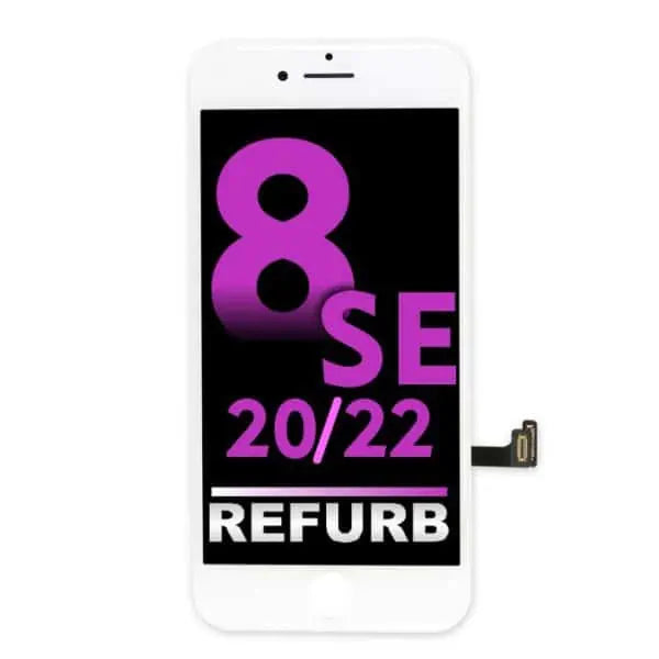 iPhone 8/SE 2020/SE 2022 Ersatzdisplay refurbished (generalüberholt) | Weiße LCD Display