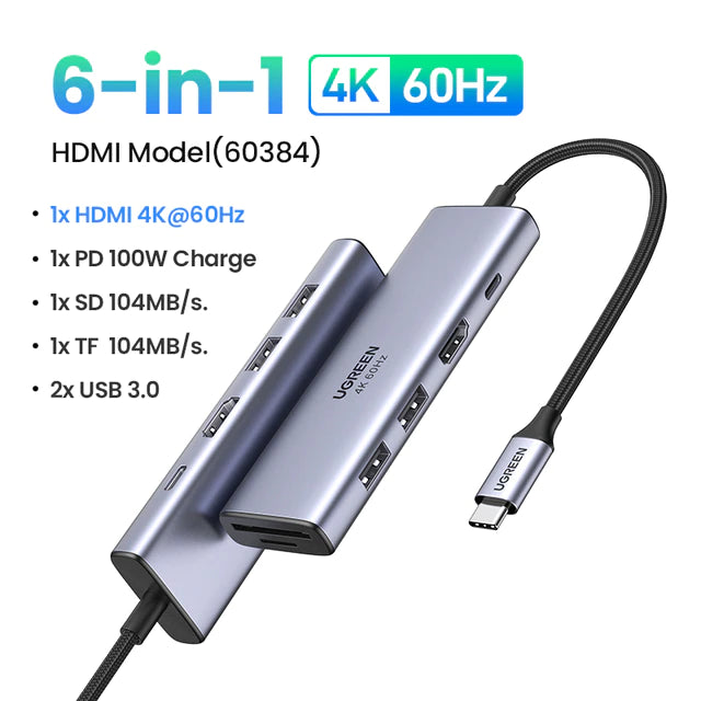 USB C HUB 4K 60Hz Type C