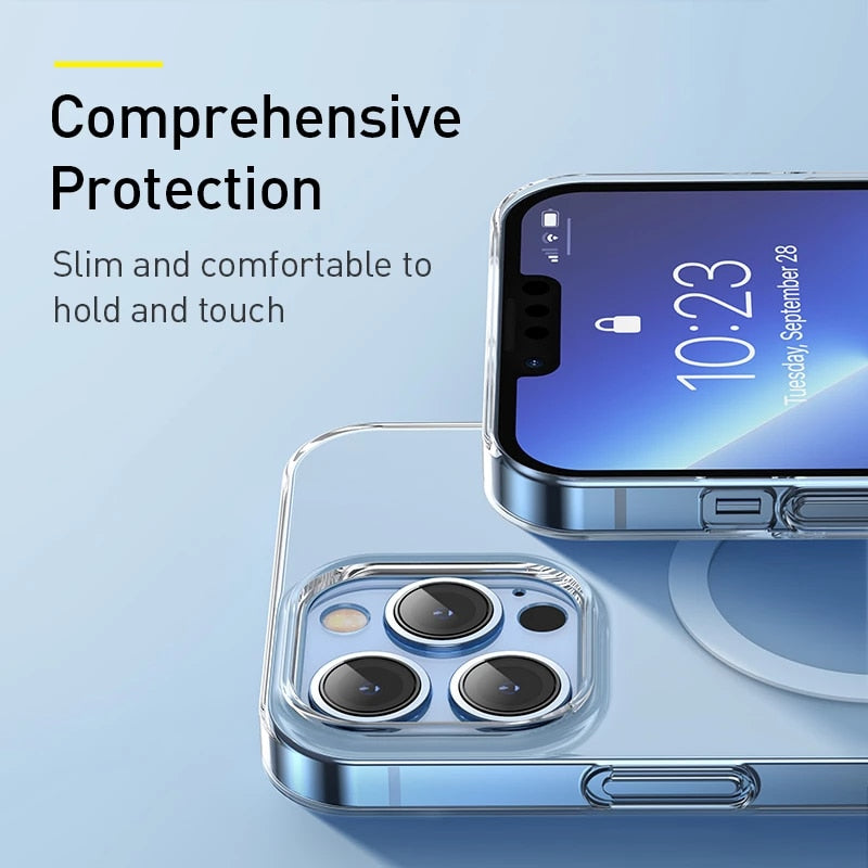 iPhone 13 Pro Max Case, Transparent MagSafe