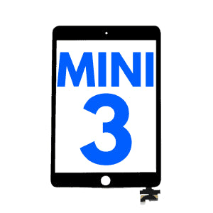 Digitalizzatore con chip IC per iPad Mini 3 (con pulsante Home installato)
