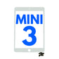 Numériseur avec puce IC pour iPad Mini 3 (avec bouton d'accueil installé)