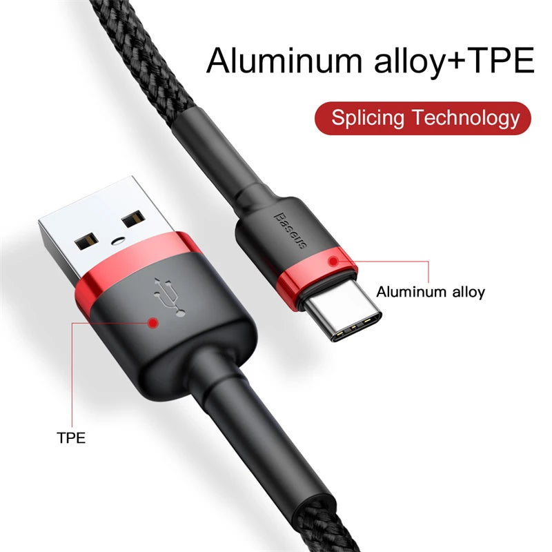 USB Type C Cable 3 A (3 color)