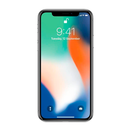 iPhone X Silver | 2017 | Unlocked A Reconditionné (Refurbished)